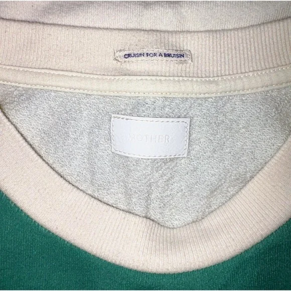 MOTHER The Half and Half Koozie Pullover Ever After Rainbow 3/4 Sleeve - Picture 5 of 7